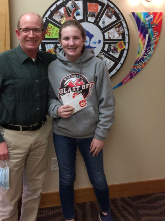 Congratulations Ruth for winning a gift card to the movies!